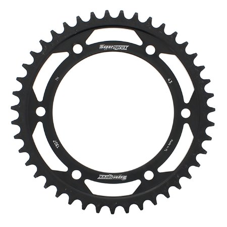 SUPERSPROX Steel Sprocket Black 43T- for Honda CBR1000RR 17 18 RFE-1307-43-BLK